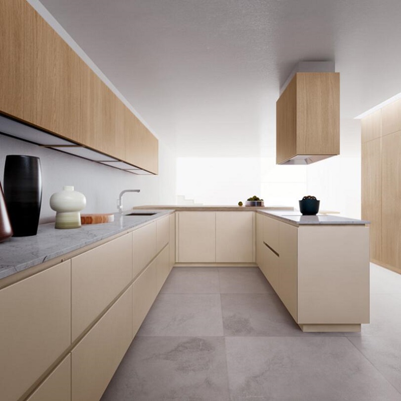 New Designs Custom made Kitchen Cabinets with wood venner wall units