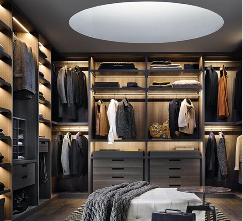 Top quality New Modern Home Customized Wardrobe Design for Dressing Room Walk in Closet