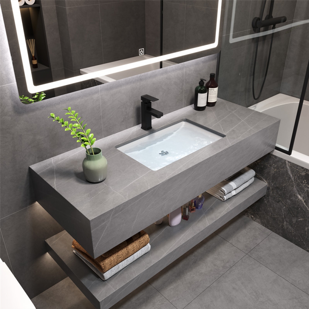 Luxury Floating Bathroom Vanity Mirror Cabinet wall mounted bathroom cabinet