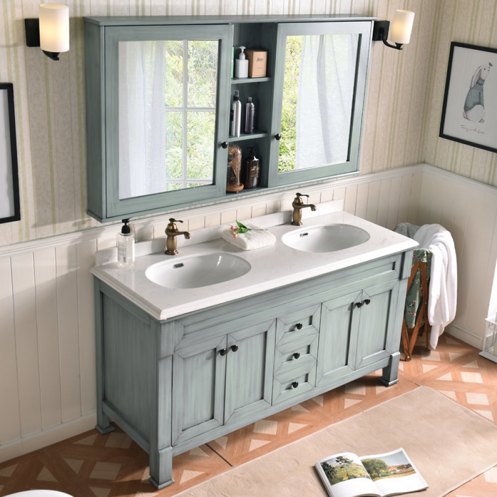 New fashion double sink 72